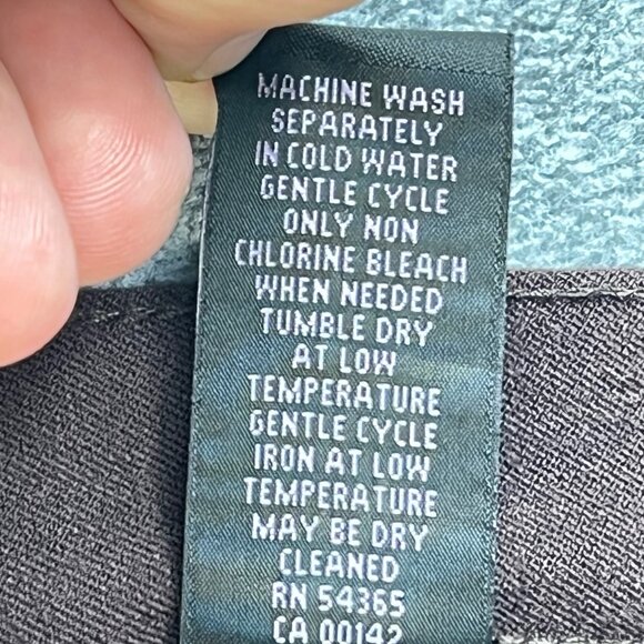 Investments Womens Brown Straight-Leg Pants Size 14R Polyester Rayon Spandex Ble - Picture 5 of 9